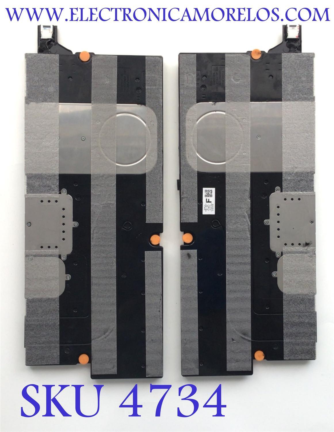 KIT DE BOCINAS (2PZS) SAMSUNG / NUMERO DE PARTE BN96-53041F / 6Ω  10W / PC+ABS,V-1 / NH-1017D / E115797 / C51G21SV36 / BN9653041F / 53041F / NUMERO DE PANEL CY-TA085FMAV1H / MODELO QN85QN90 / QN85QN90AAFXZA AB03